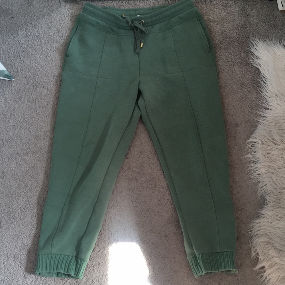 Anthropologie green comfy joggers